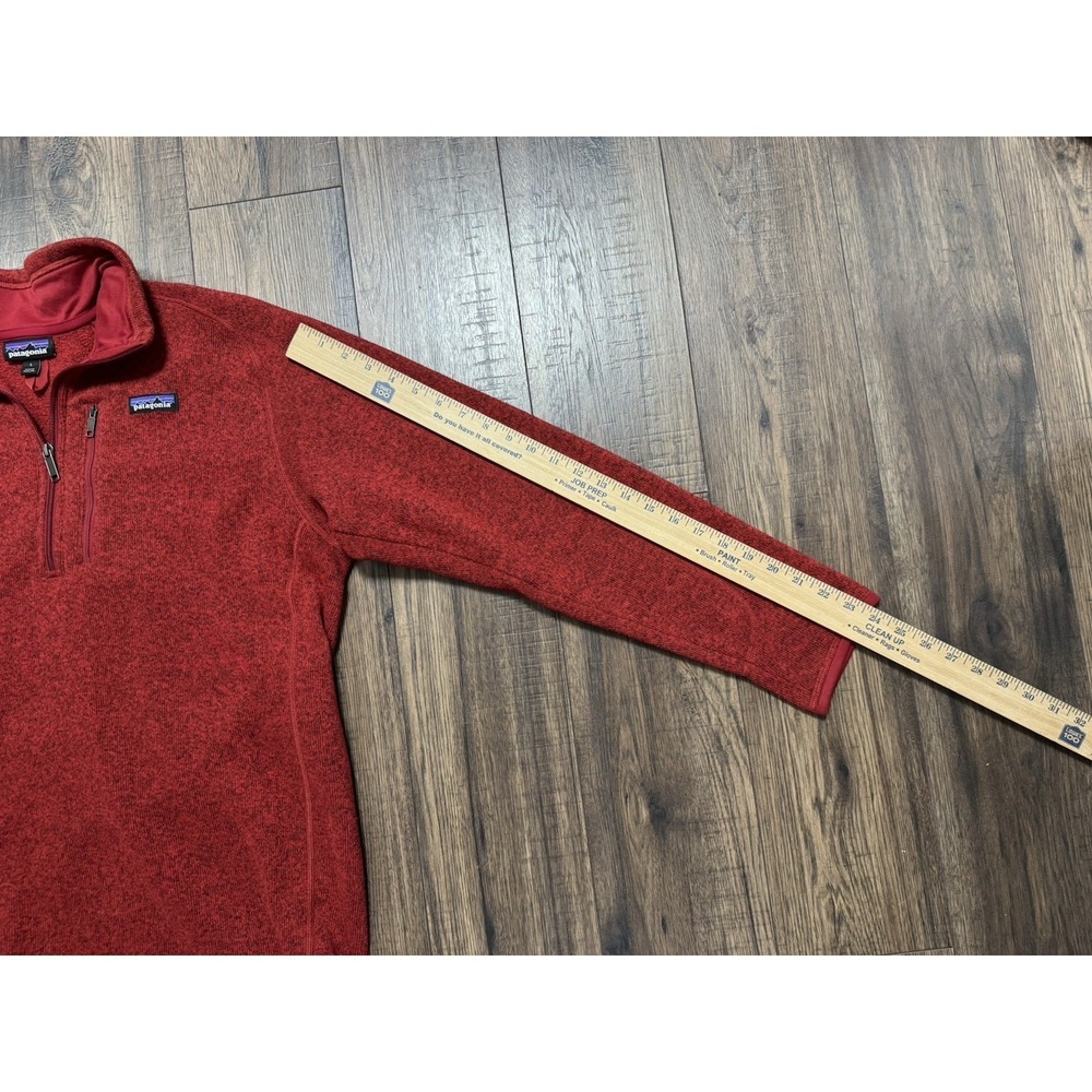Patagonia Better Sweater 1/4 Quarter Zip Fleece Pullover Men's Size Large Red - Picture 5 of 7
